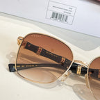 Gucci glasses round frame with brown tinted lenses and black temple tips