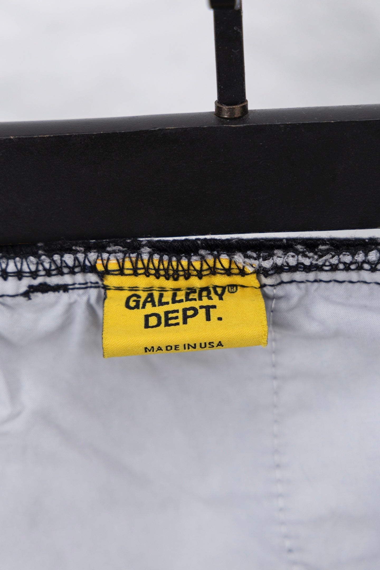 Chrome pants waistband label: GALLERY DEPT., made in USA