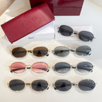 Gucci sunglasses set with multiple frames and dark tinted lenses