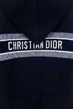 Navy hood stripe with "CHRISTIAN DIOR" text