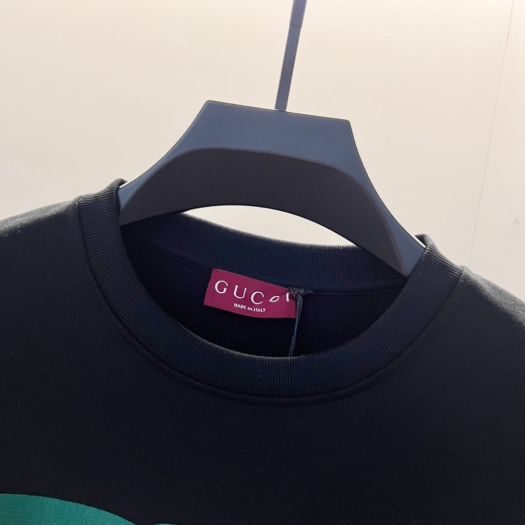 Gucci sweatshirt neckline with interior brand label