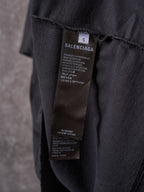 Balenciaga black shorts with interior size and care label