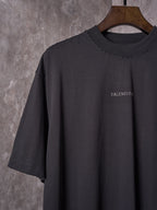 Balenciaga black short-sleeve T-shirt with BALENCIAGA chest logo detail