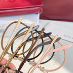 Gucci eyeglasses, assorted metal frames with clear lenses