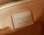 Louis Vuitton Paris made in France leather label inside tote bag