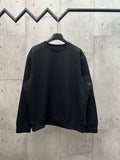 Black Prada long-sleeve sweatshirt, crew neck, relaxed fit