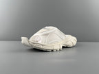 Balenciaga slide sandals, white, open toe with padded strap and grippy sole