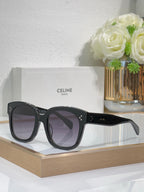 Celine black oversized sunglasses with dark lenses