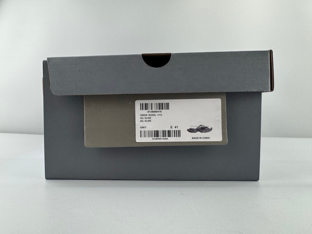 Balenciaga shoe box with product label