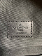 Louis Vuitton bag fabric label patch with stamped text