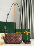 Patterned hobo bag with top handle and adjustable shoulder strap, burgundy and dark brown