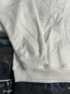Off-white hoodie sweatshirt sleeve and kangaroo pocket area
