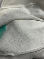Off-White white hoodie inner knit fabric texture