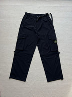 Stone Island cargo pants in dark navy with drawstring waist and cargo pockets