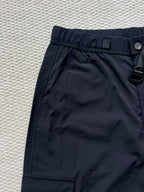 Stone Island cargo pants in dark navy with elastic waist and side cargo pocket