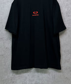 Black Balenciaga T-shirt with red heart logo on back