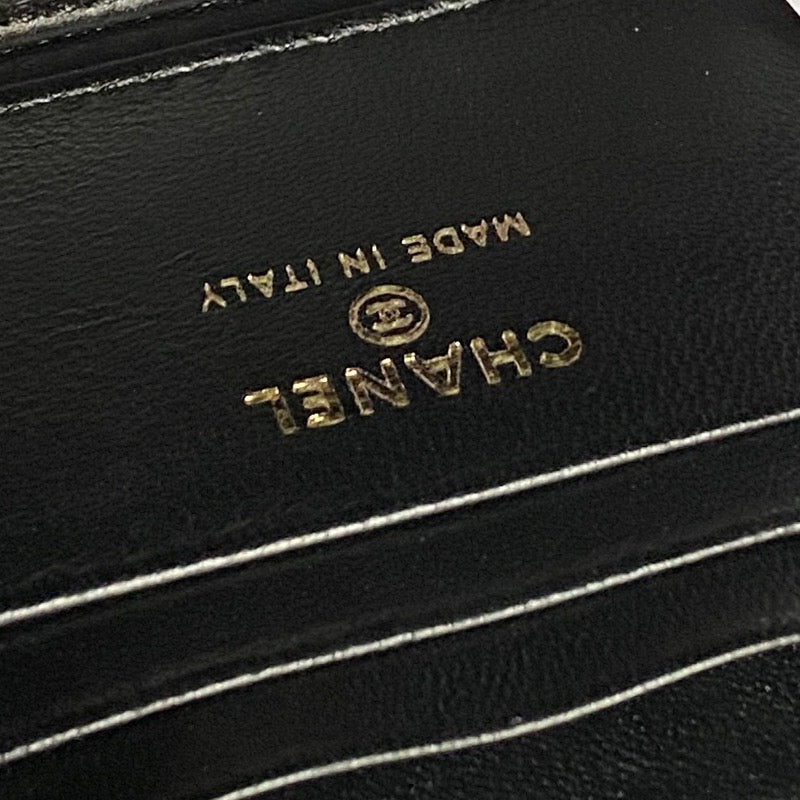 Black interior leather with gold 'MADE IN FRANCE' text and Chanel logo