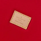 Louis Vuitton Paris label on red lining, made in France