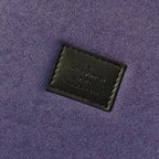 Purple label patch with Louis Vuitton Paris Made in Italy text on lining