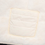 Moncler cream padded vest square quilted pocket panel