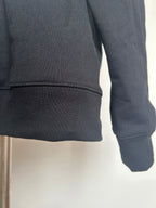 Off White hoodie sleeve cuff and hem stitching