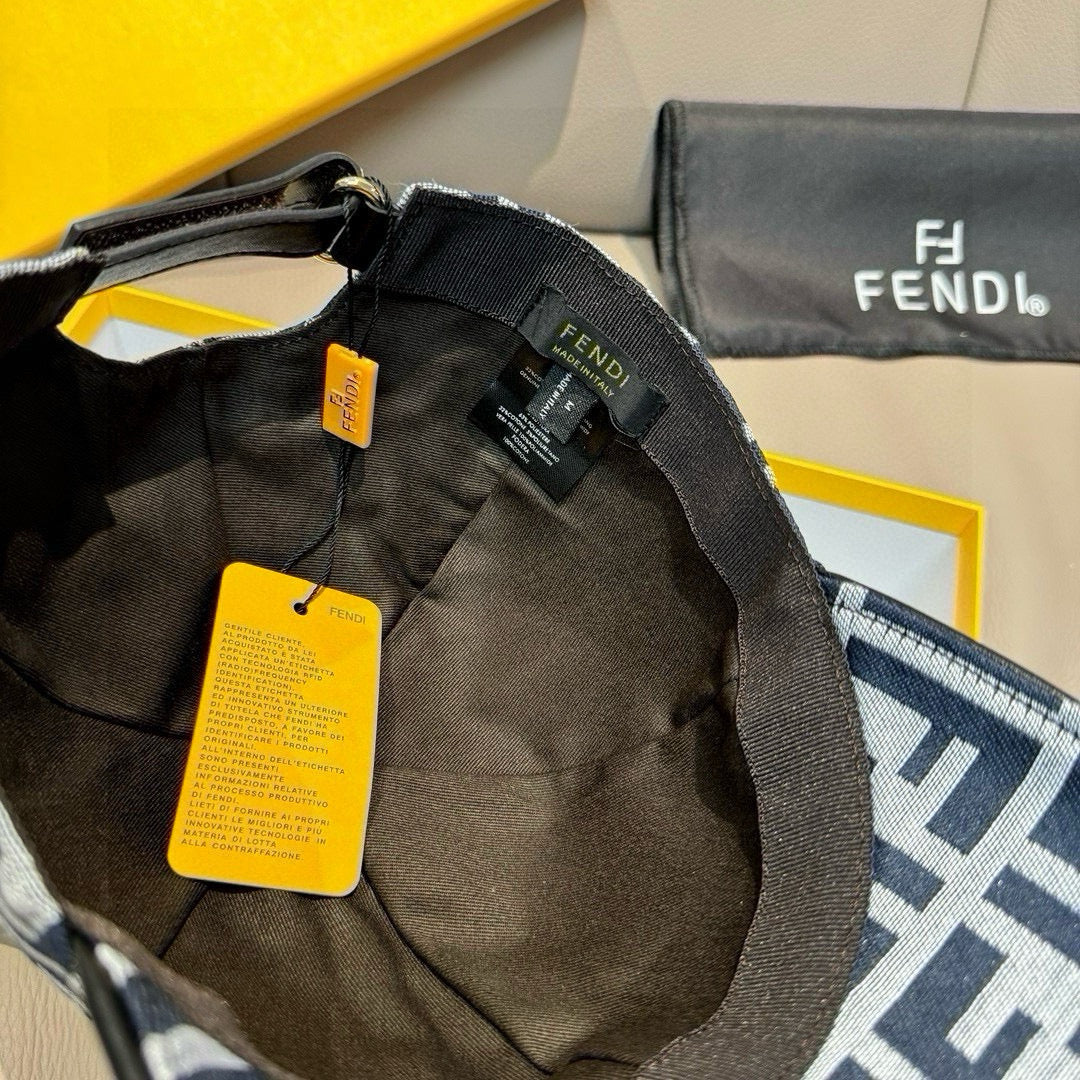 Black baseball cap interior view with adjustable strap and label.