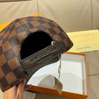 Louis Vuitton baseball cap interior view with adjustable band and stitched logo detail