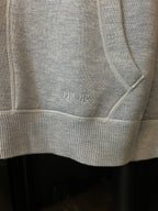 Light gray zip-up hoodie with DIOR logo on inner front chest area