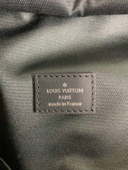 Louis Vuitton Paris made in France label on monogram backpack fabric