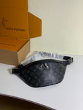 Louis Vuitton black monogram belt bag with adjustable shoulder strap