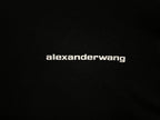 alexanderwang logo print on black shirt fabric