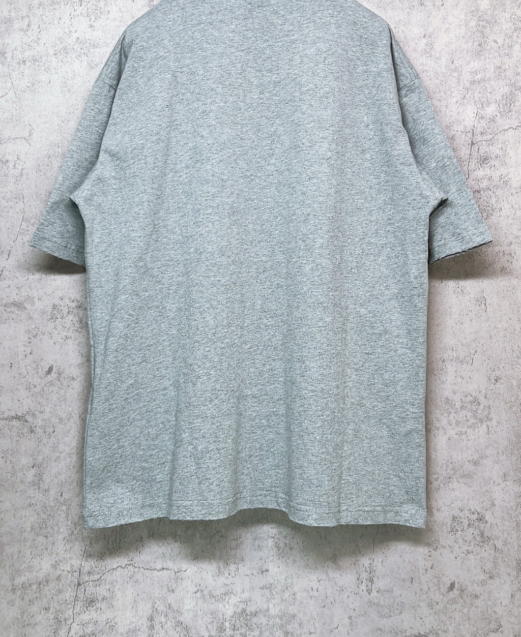 Balenciaga heather gray T-shirt back view with relaxed fit