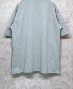 Balenciaga heather gray T-shirt back view with relaxed fit