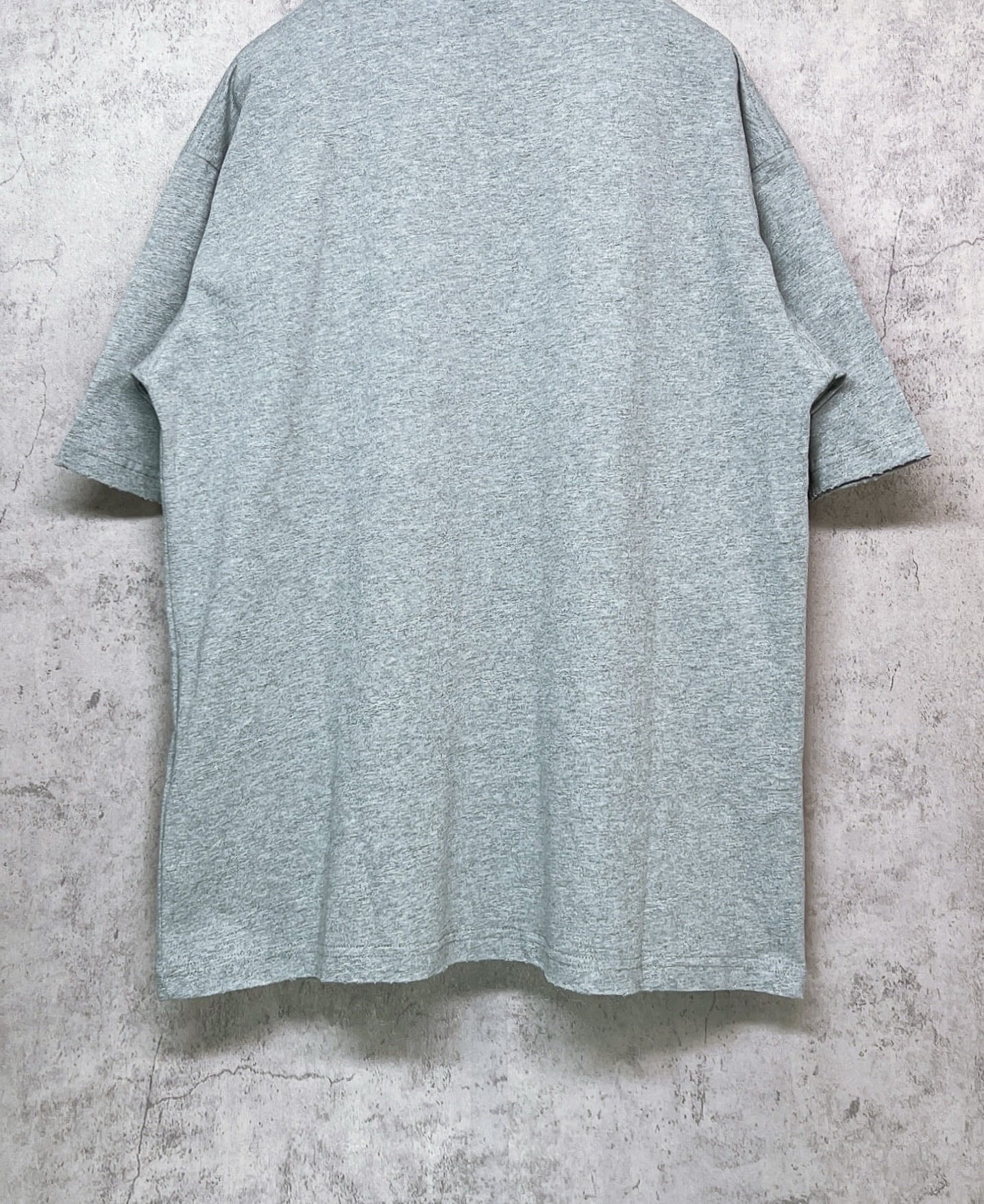 Balenciaga heather gray T-shirt back view with relaxed fit