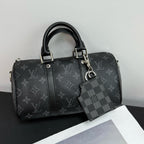 Louis Vuitton monogram mini handbag with matching leather crossbody key pouch charm