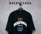 Black T-shirt with colorful front graphic print and “PARIS” text
