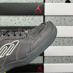 Grey Balenciaga lace-up sneaker with side logo and textured sole edge detail