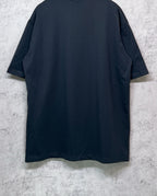 Dark navy short-sleeve T-shirt, back view with crew neck and relaxed fit