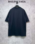 Dark navy short-sleeve T-shirt, crew neck, clean back with logo detail