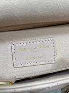 Christian Dior Paris Made in Italy leather label on Dior bag