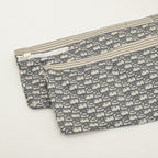 Dior monogram shorts with side stripe trim and elastic waist seam detail