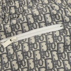 Dior monogram waistband with drawstring channel and light piping trim