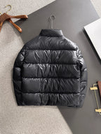 Gucci padded jacket in black with horizontal quilting rows