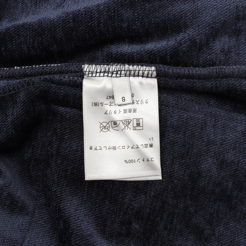Care label inside navy pants