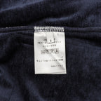 Care label inside navy pants