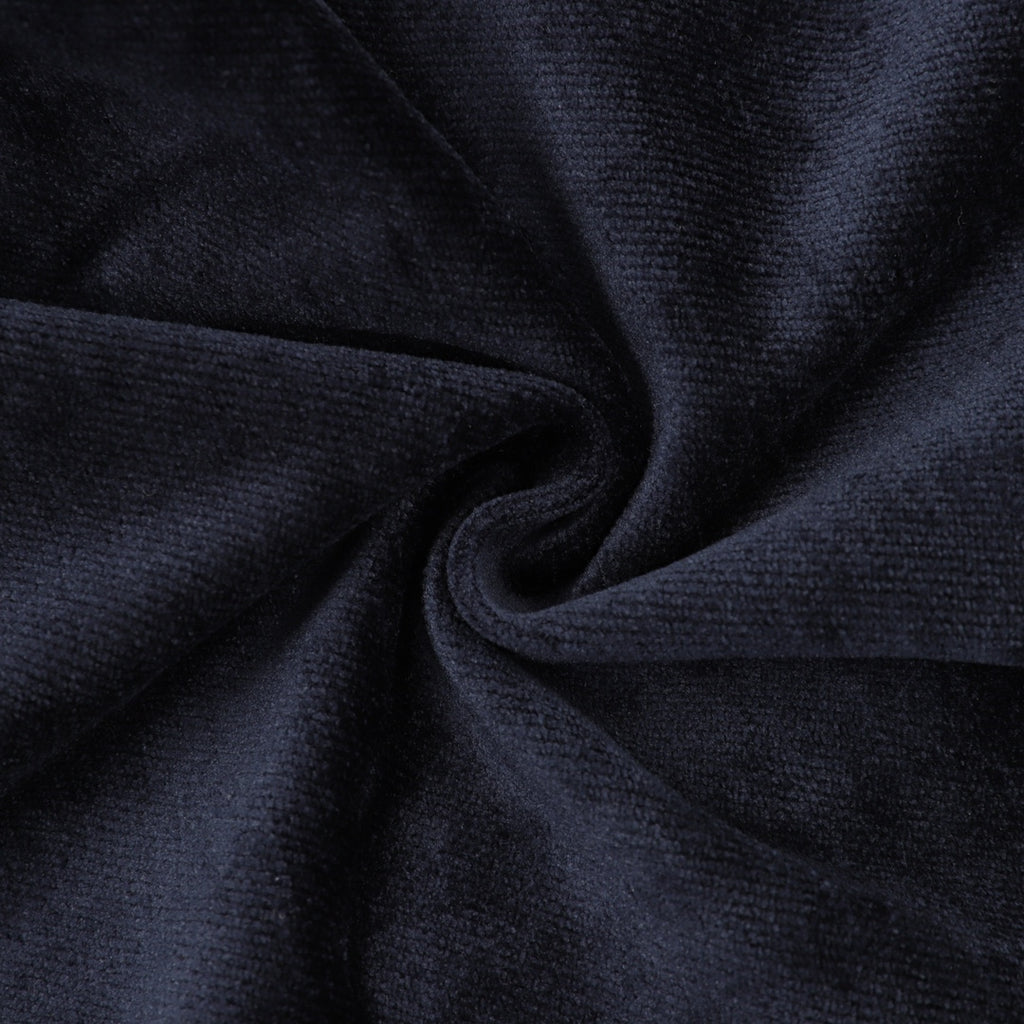Navy pants fabric close-up