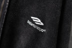 Black hoodie chest logo