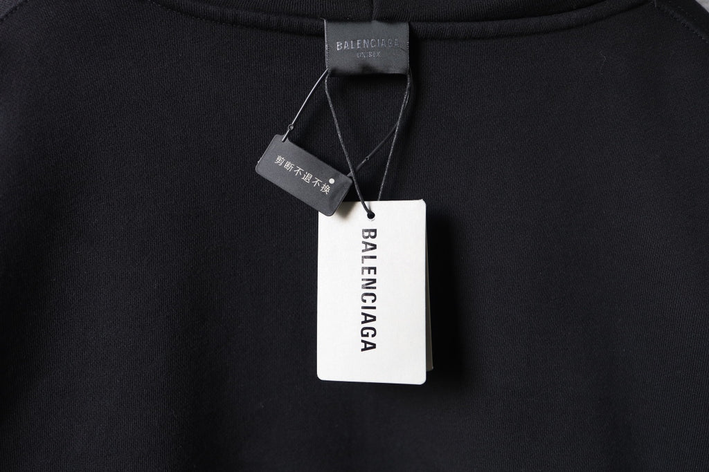 Balenciaga hoodie neck tag and interior label