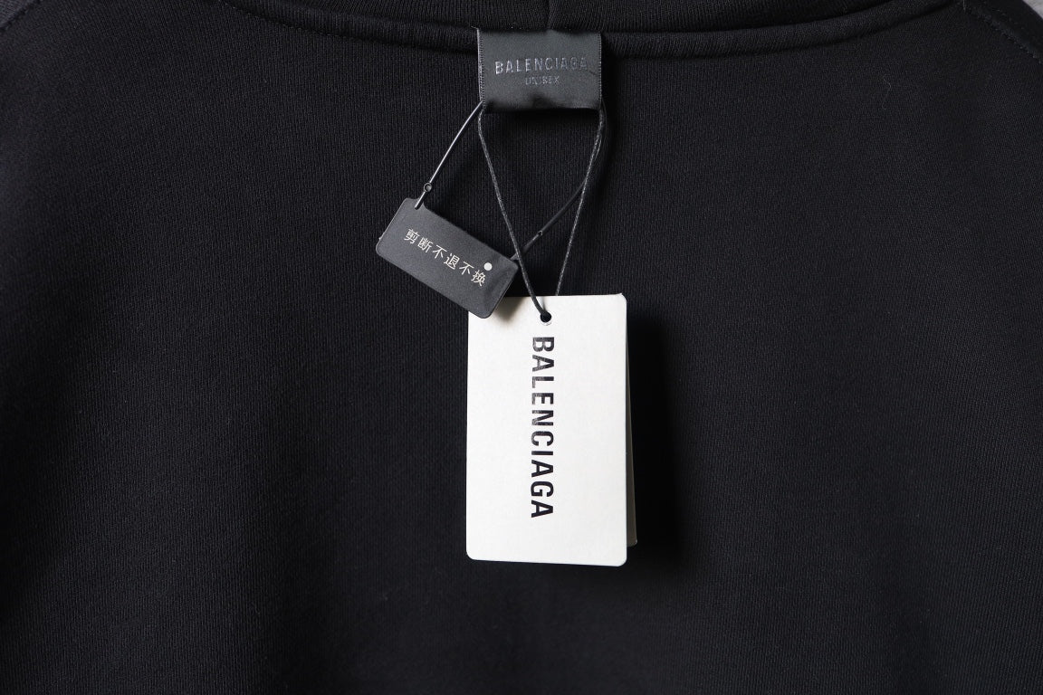 Balenciaga hoodie neck tag and interior label