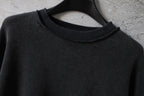 Balenciaga black crew neckline sweatshirt with ribbed collar